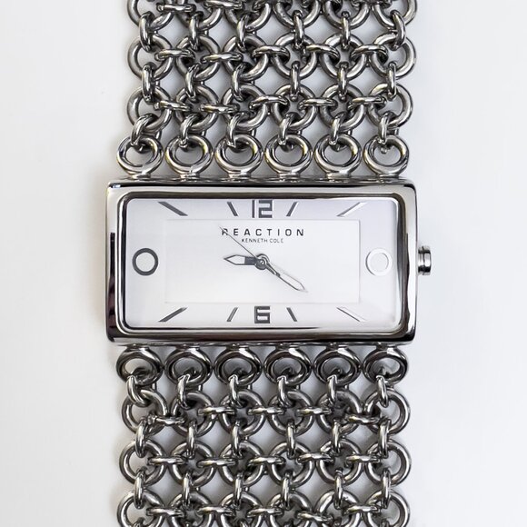 KENNETH COLE REACTION Chain Mesh Women’s Watch - Picture 1 of 11